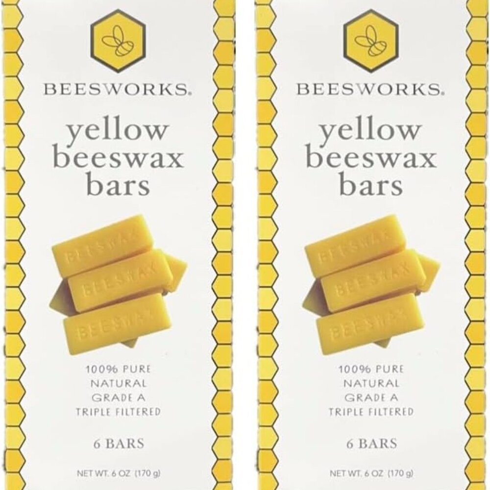 Yellow Beeswax Bars 12 oz | 100% Pure, Cosmetic Grade, Triple-Filtered Beeswax f
